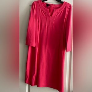 Talbots Fuschia Shift Dress 3/4 Sleeves Size~ 6 Easter dress